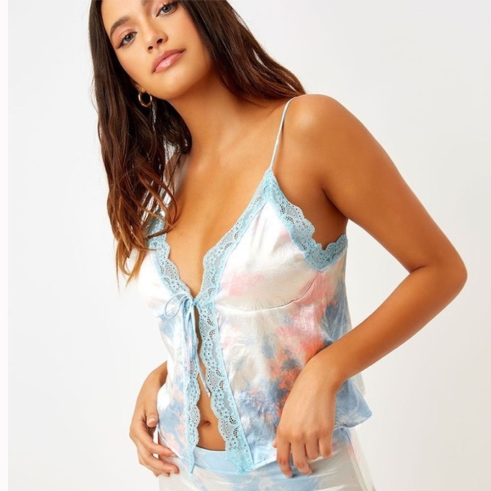 Frankies Bikinis Juliet Tie Dye Tank